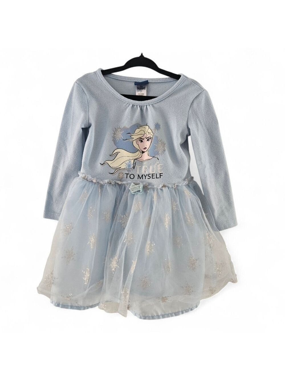 5/$25 Disney Frozen II Toddler Elsa Dress 2T Blue Tulle Skirt